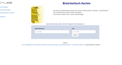 Desktop Screenshot of cylex-branchenbuch-aachen.de